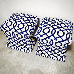 Custom Curved Ottomans - Footstools And Ottomans