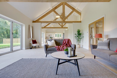 Modern living room in Dorset.