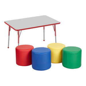 Bowery Hill 31 x 30 x 48 Mobile Activity Table in Oak