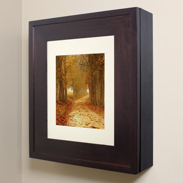 Wall-Mount Picture Perfect Medicine Cabinet, Coffee Bean