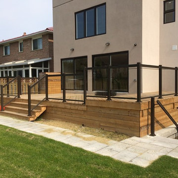 Aluminum and Glass Deck Railings - 108