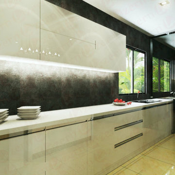 Beautiful Modular Kitchen Design By Our Team in Parallel Shape