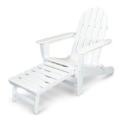 Polywood - Ivy Terrace Classics Ultimate Adirondack Chair, White - Adirondack Chairs