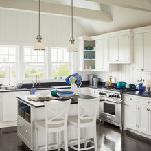 cabinets to vaulted ceiling