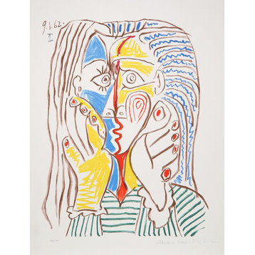 Pablo Picasso, Visage, 39-8, Lithograph
