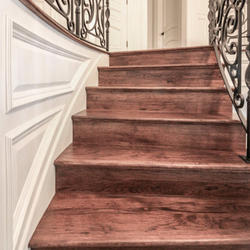 Project #74 | Circular Staircase with Hand-Forged Metal Panels