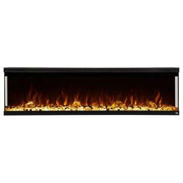 Touchstone Sideline Infinity 3-Sided 72″ Smart Linear Electric Fireplace 80051