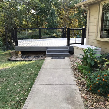 Timbertech deck with cable rail. Ankeny, IA