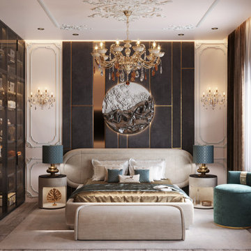 Elegant bedroom in the heart of Paris