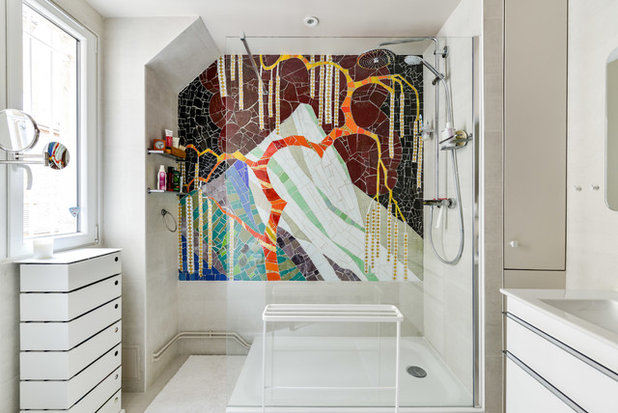 Современный Ванная комната by Olivia de Pazzis Hanemian