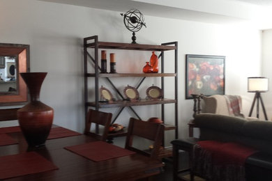 Dining room - rustic dining room idea in Toronto