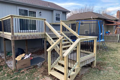 Deck - craftsman deck idea in Kansas City