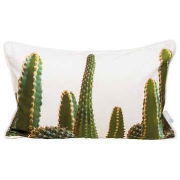 Canvas  Outdoor Pillows, 18x36, Cactus