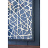 Tannis Wall Accent, Blue and White