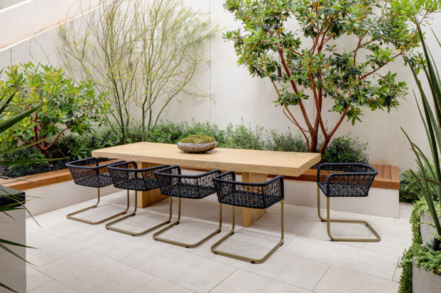 Contemporary Patio by Meridith Baer Home