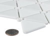 Expressions Treux White Glass Floor and Wall Tile