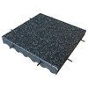 Eco-Safety Interlocking Tiles 3", Blue/White Speckled, 150-Pk