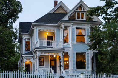 Example of an ornate exterior home design in Sacramento