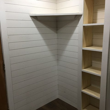 Closet removal and drop zone install