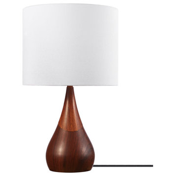 Globe Electric 91002527 Harrington 20" Tall Accent Table Lamp - Satin Dark Wood