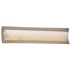 Clouds Lineate 22" Linear LED Bath Bar, Brushed Nickel, Clouds Shade