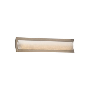 Clouds Lineate 22" Linear LED Bath Bar, Brushed Nickel, Clouds Shade