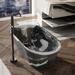Panda Marble Muse Freestanding Stone Bath 1700mm - Baths