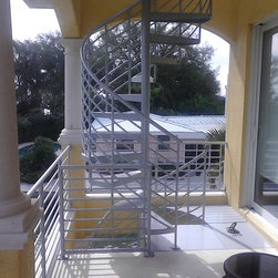 5 Foot Diameter Horizontal Spiral Stairs - Products