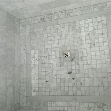 Carrara 1” Square Shower Floor