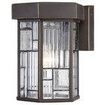 Designers Fountain - Kingsley 10" Wall Lantern, Aged Bronze Patina - Bulbs not included