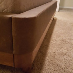 oak and leather bed frame - Bed Frames