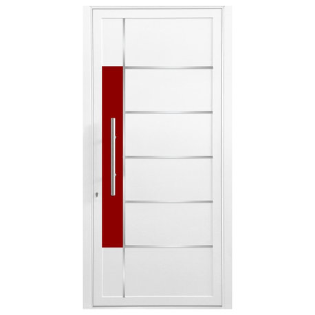 Sculptor Aluminum Series Entry Door, 48" x 96", Black