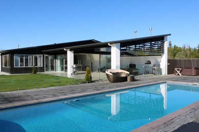 This is an example of a modern home in Auckland.