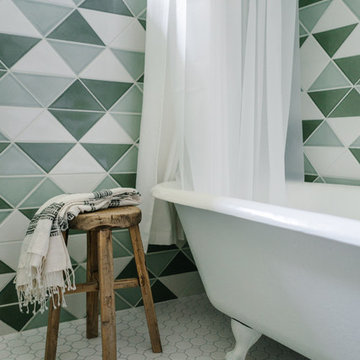 Chase Daniel's Triangle Tile Bathroom