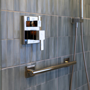 Moody Glam bathroom remodel