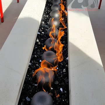 Memorable Uncomplicated linear firepit media