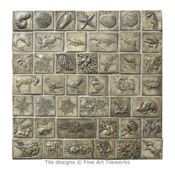 Fine Art Tileworks - Hand pressed 2" deco tiles - Tile