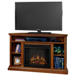 Real Flame Churchill Gel Corner Fireplace In Dark Espresso