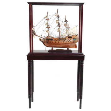San Felipe Small With Display Case Museum-quality Fully Assembled Model Ship
