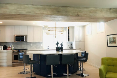 Example of a trendy home design design in Calgary