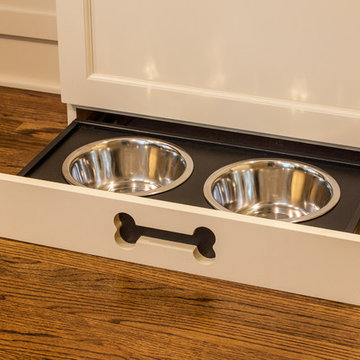 Toe Kick Pet Bowl Drawer