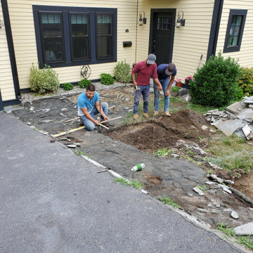 Front yard and front entrance