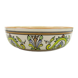 Le Souk Ceramique - Wide Stoneware Salad/Pasta Bowl Salvena Design - Serving And Salad Bowls
