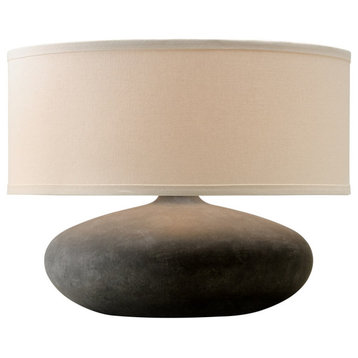 Troy Zen 1-Light Table Lamp PTL1007, Graystone