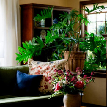 Storybook English Cottage Living & Dining Rooms
