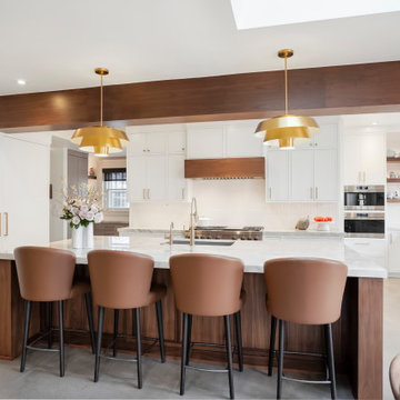 7th Ave Parkway - Modern White and Walnut Kitchen