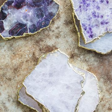Slivered Geode Coasters