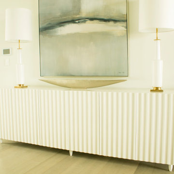 BARAJAS COLLECTION WHITE LACQUERED SIDEBOARD