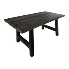 Indestructible Outdoor Furniture Houzz Gdf Studio Edward Outdoor Light Weight Concrete Dining Table Natural Gray