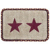 Burgundy Star Wicker Weave Sample 10"x15"